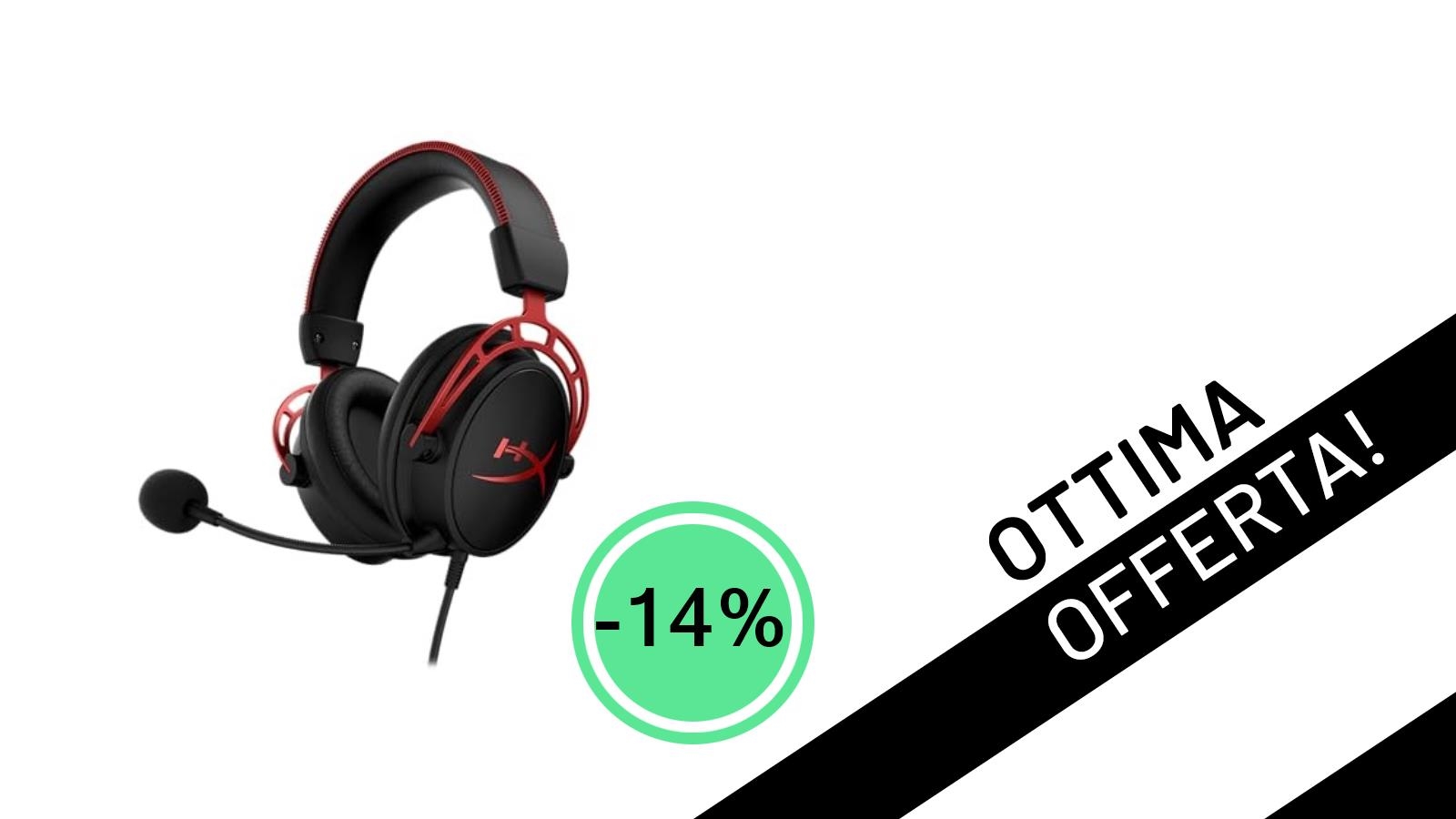 HyperX Cloud Alpha in Offerta Shock: Le Cuffie Gaming Perfette Scontate del 14%!