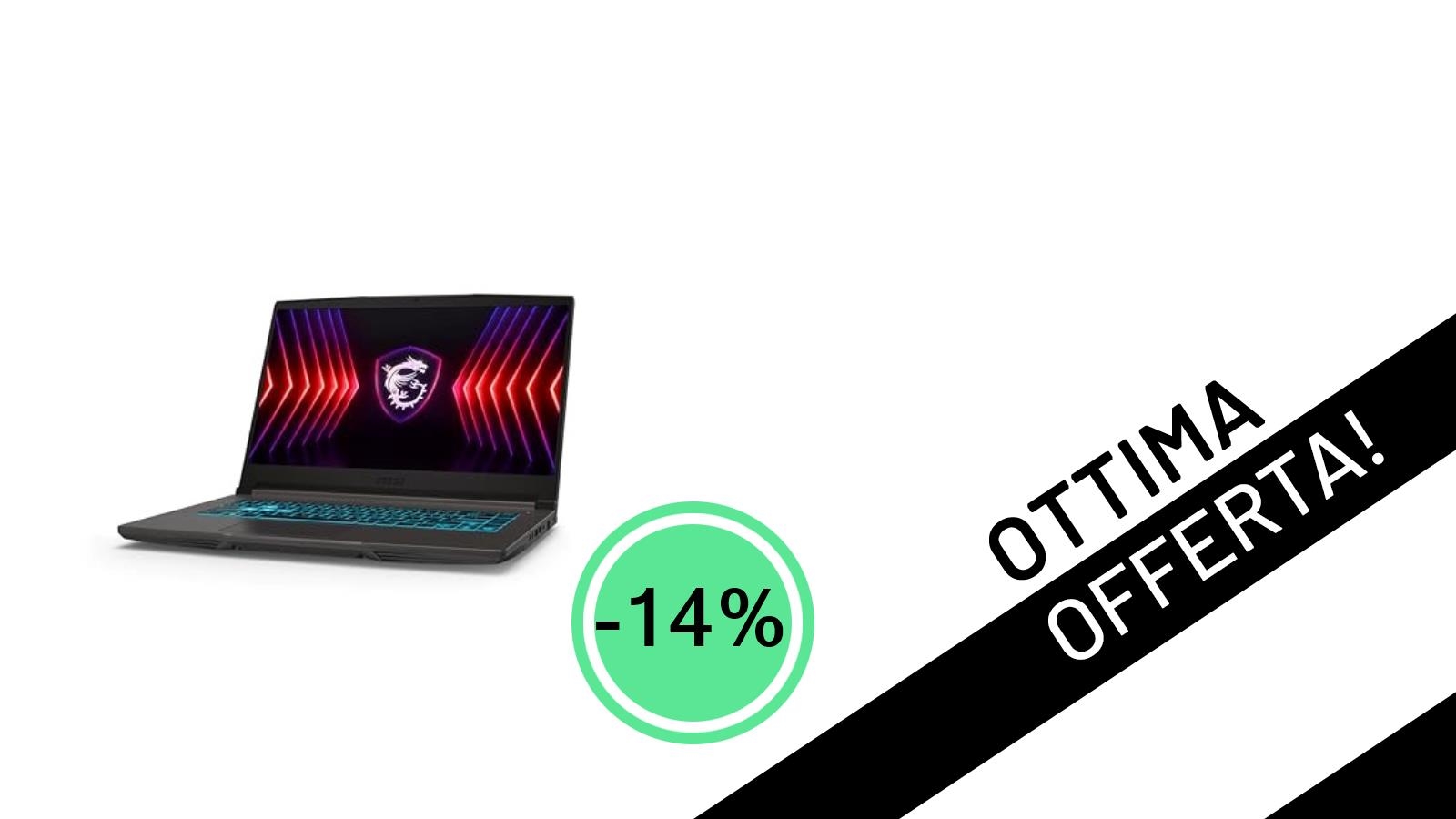 MSI Thin 15 B13UC: Il Notebook Gaming con Intel i7 e RTX 3050 a un Prezzo Incredibile di soli 699,99€!