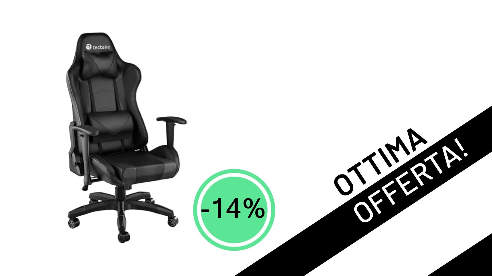 Massimo Comfort, Prezzo Minimo: La Sedia Gaming TecTake Ergonomica è in Super Offerta!