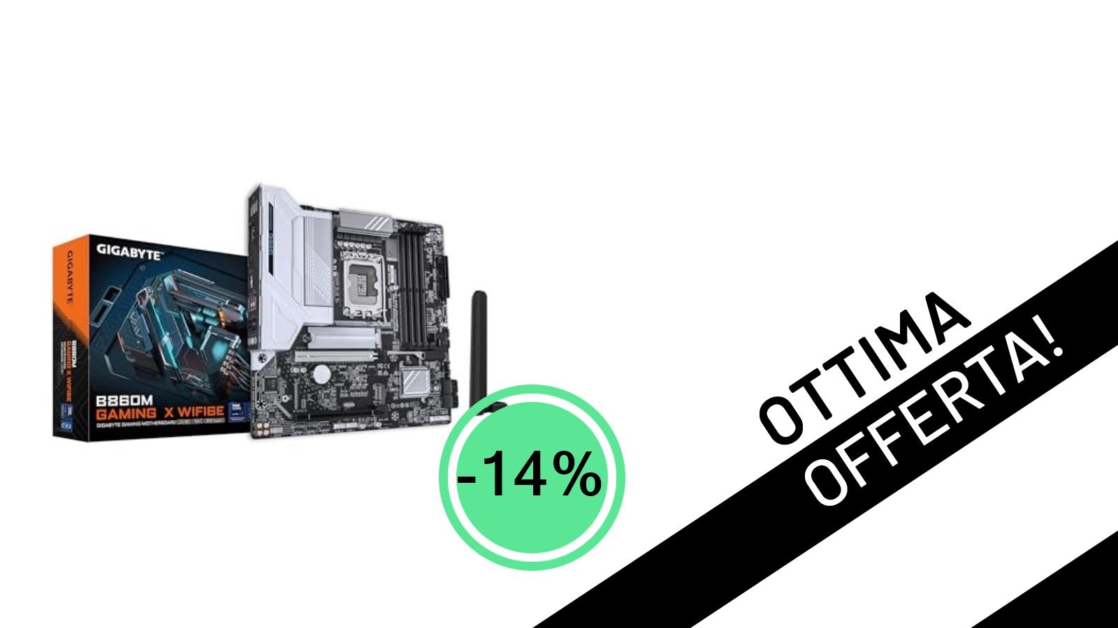 Offerta Shock: La Scheda Madre GIGABYTE B860M GAMING X WIFI6E a soli 169€!