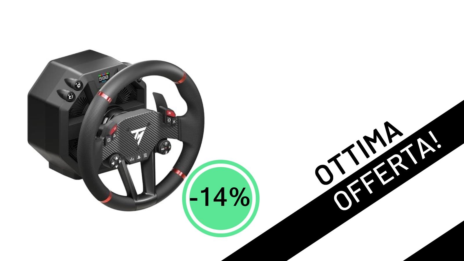 Il Thrustmaster T598 Volante Direct Drive è in offerta: realismo senza precedenti a -14%!