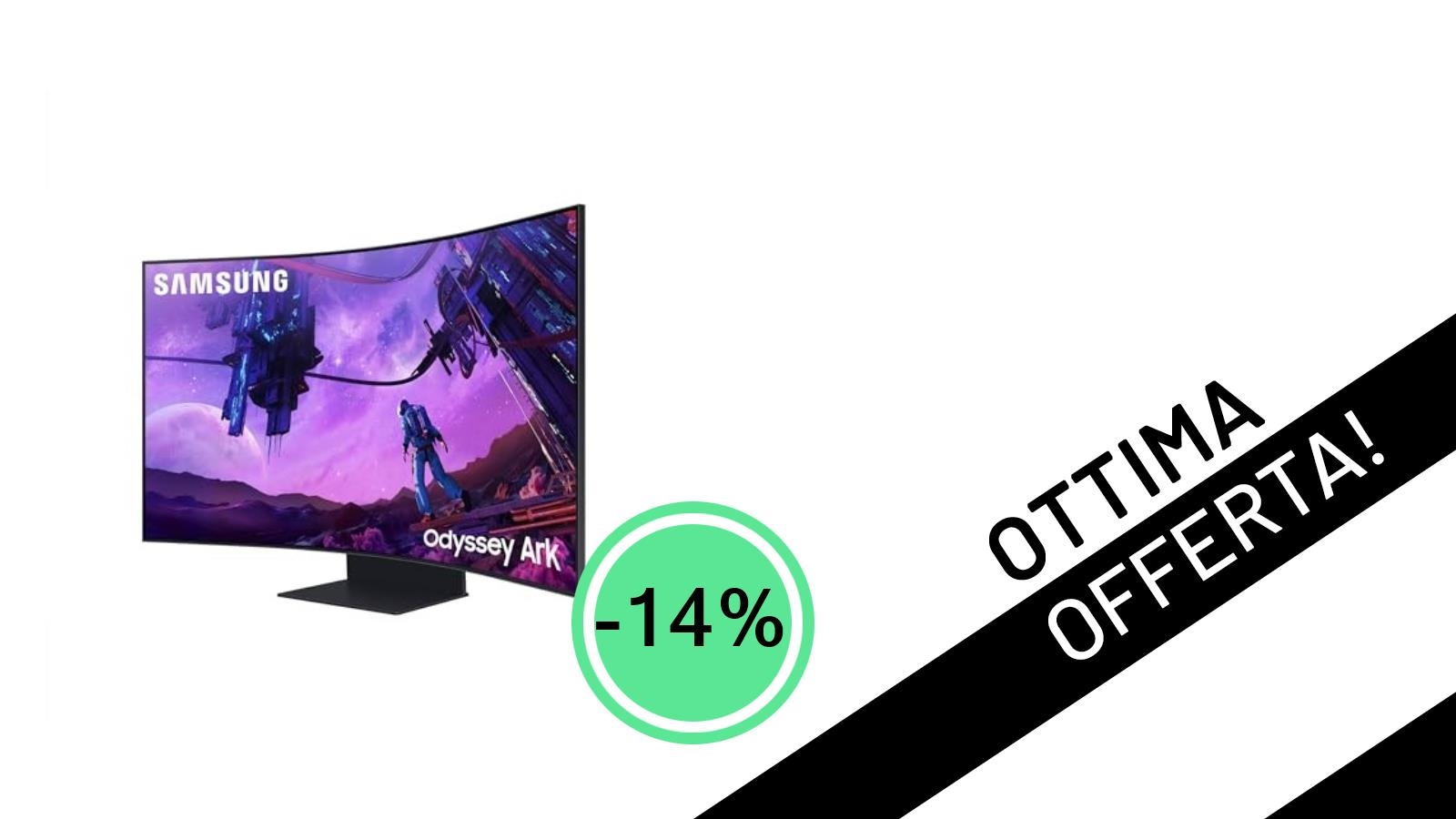 Monitor Gaming Samsung Odyssey Ark 55": L'Immersione Definitiva a un Prezzo Mai Visto!