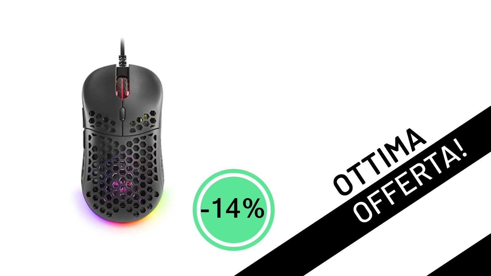 Mars Gaming MM55: Il Mouse Gaming Ultraleggero da 55g Scende al Minimo Storico a Soli 14,50€!