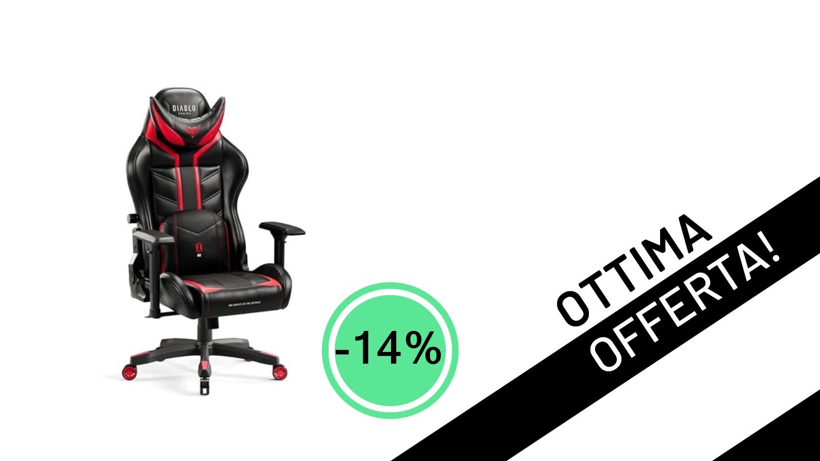 La Sedia Gaming DIABLO X-Ray per i Giovani Campioni è ora in Offerta Imperdibile!
