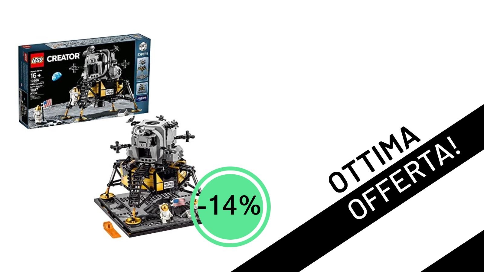 Il leggendario LEGO Creator NASA Apollo 11 scende a 119€: l'offerta che ti porta sulla Luna!