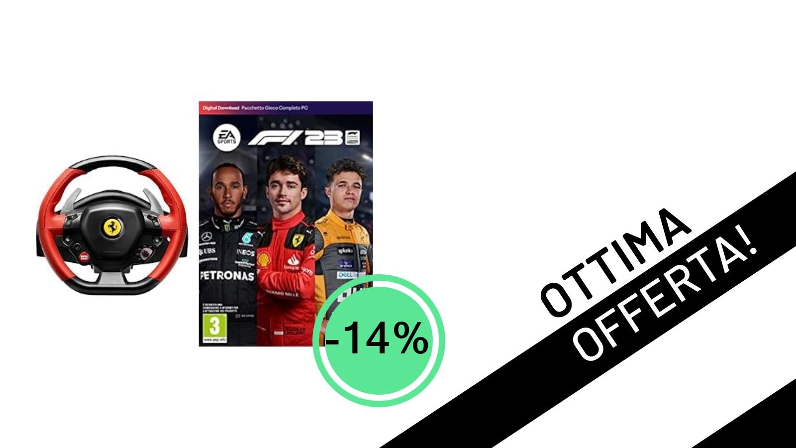 THRUSTMASTER Ferrari 458 Spider + F1 23: L'Offerta Da Non Perdere per la Tua Pista Virtuale!