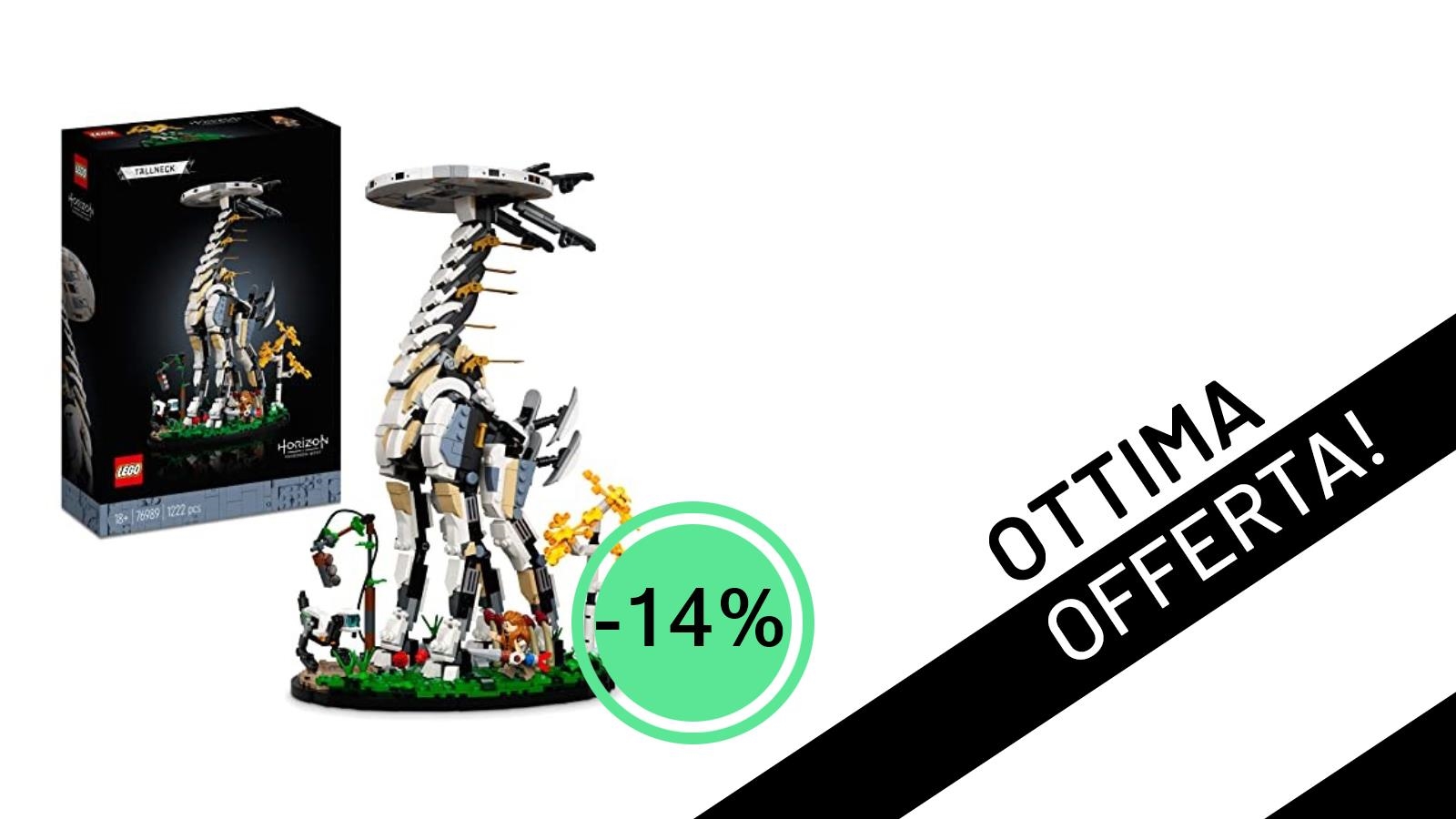 Imperdibile: Il LEGO Tallneck di Horizon Forbidden West in offerta al -14%! Un set da collezione a 139,99€