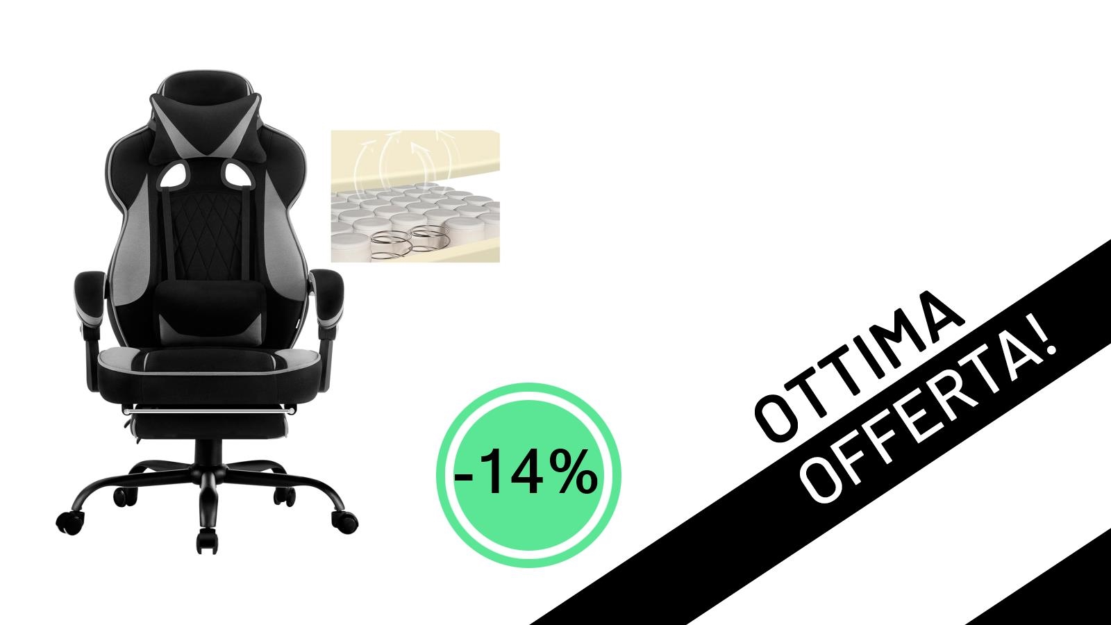 WOLTU Sedia Gaming Ergonomica: Il Comfort Definitivo in Offerta Imperdibile!