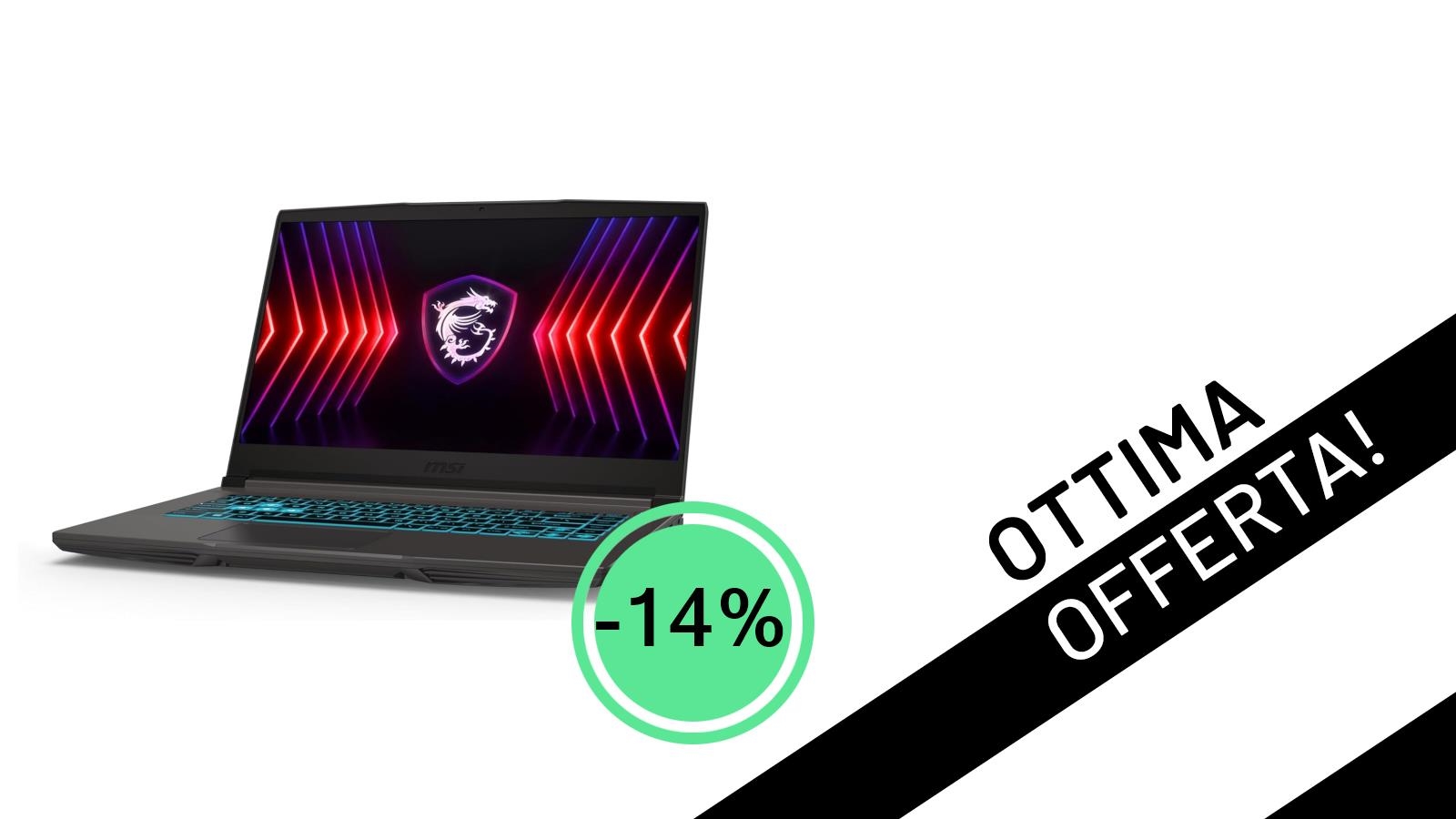 MSI Thin 15 B13UC: Il Notebook Gaming con Intel i7 e RTX 3050 a un Prezzo Incredibile di soli 699,99€!