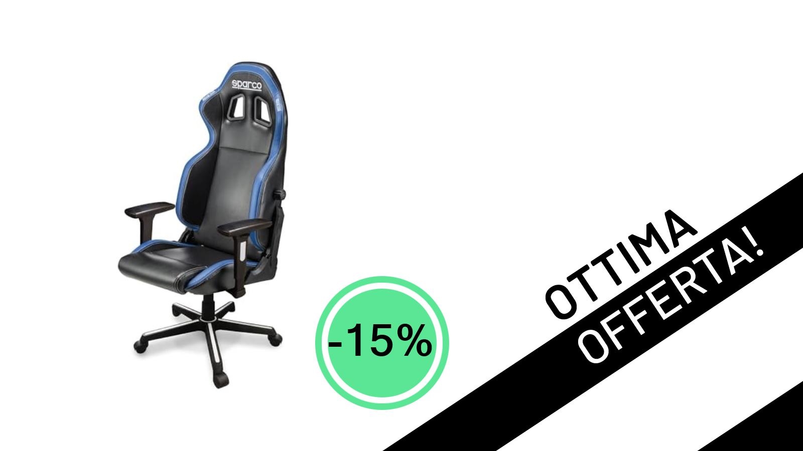 Sedia Gaming Sparco ICON in Offerta Esclusiva: Il Comfort Racing a soli 255€!