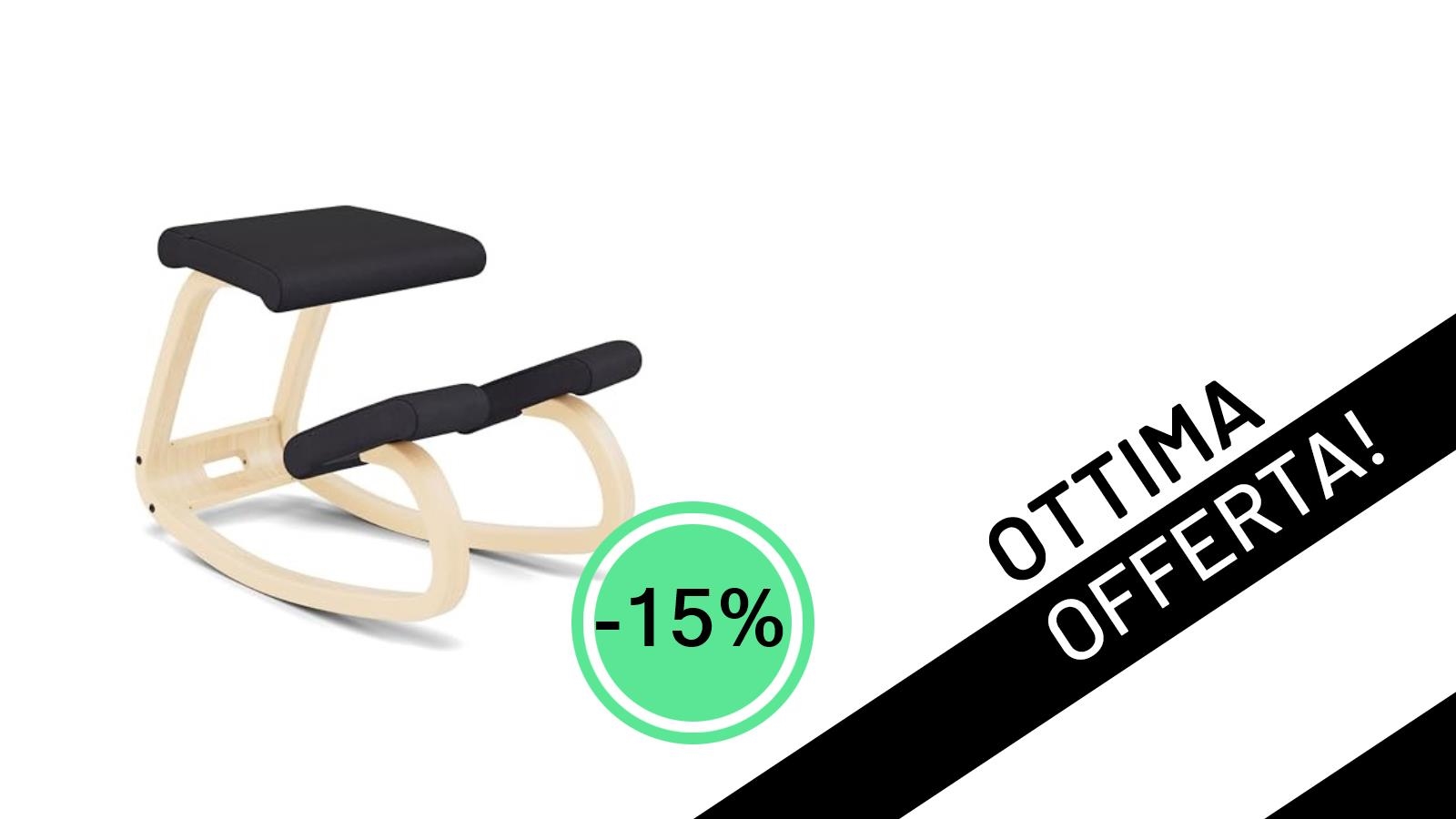 Rivoluziona la Tua Postura: La Sedia Ergonomica Varier Variable Balans Scontata del 15% a Soli 297€!