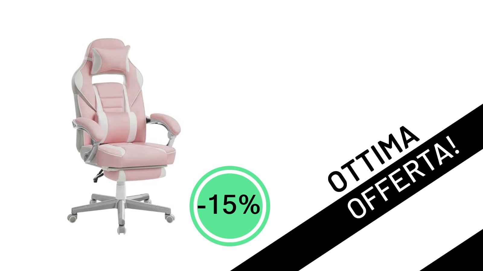 Sedia Gaming SONGMICS: Comfort Ergonomico e Stile Unico in Offerta a 118,99€!