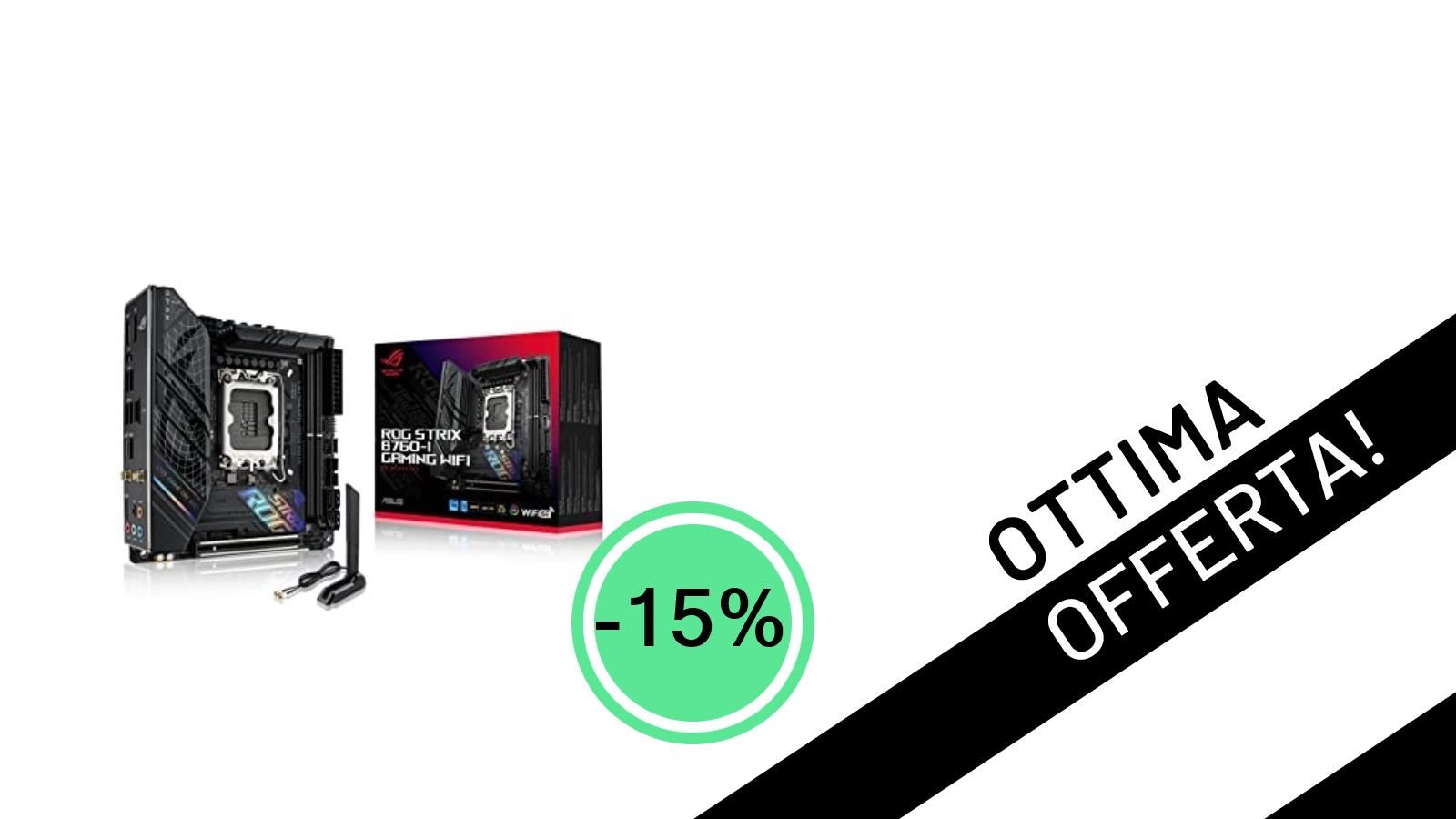 Offerta Imperdibile: La Scheda Madre ASUS ROG STRIX B760-I GAMING WIFI Scontata del 15%!
