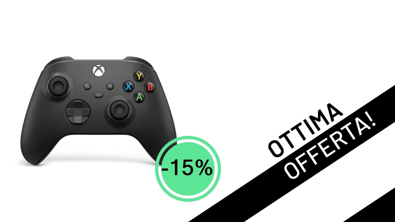 Non perdere l'occasione: il Controller Wireless Xbox Carbon Black è in offerta lampo!