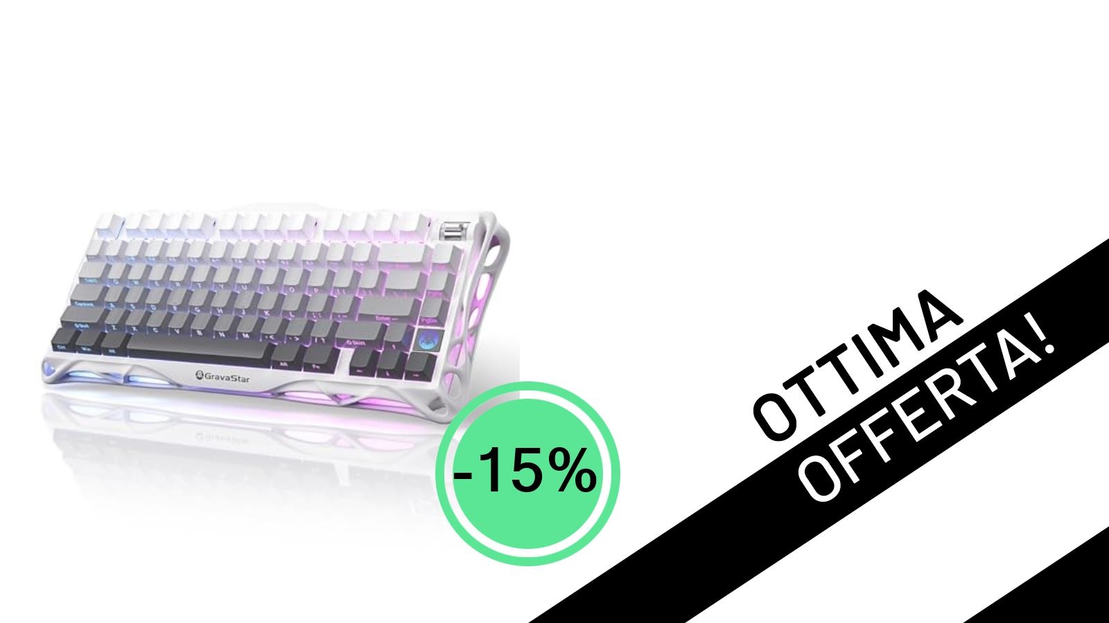 GravaStar Mercury K1: La Tastiera Gaming Definitiva Scontata del 15% per un'Esperienza di Gioco Senza Precedenti!