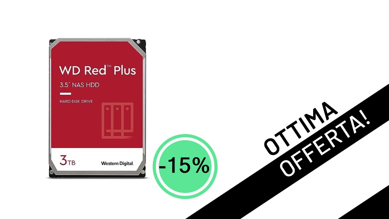 Potenzia il tuo NAS: Western Digital WD Red 3 TB in offerta a soli 151€!