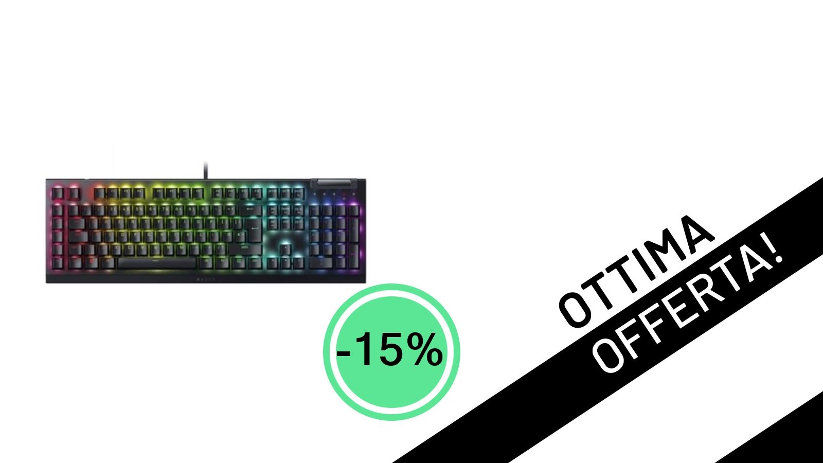 Un Affare Imperdibile: La Razer BlackWidow V4 X Scontata del 15%!