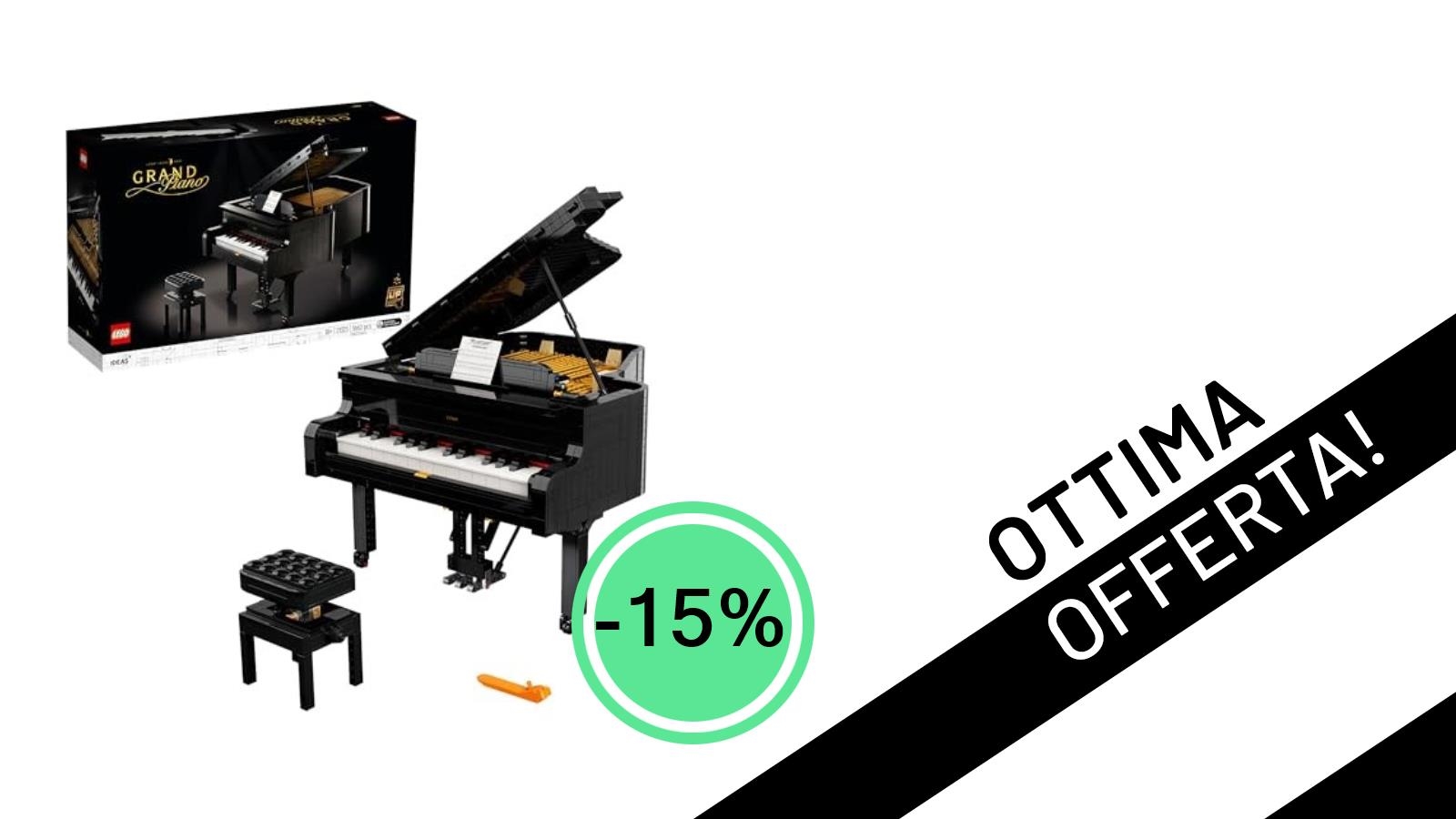 LEGO Ideas Pianoforte a Coda: Il Capolavoro per Adulti Ora Scontato del 15%!