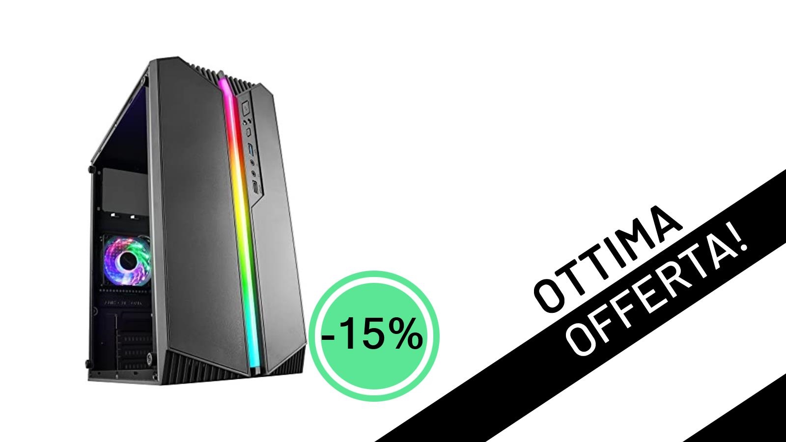 Offerta Shock: Il Case Gaming Mars Gaming MC-S1 Nero a Soli 33,50€!