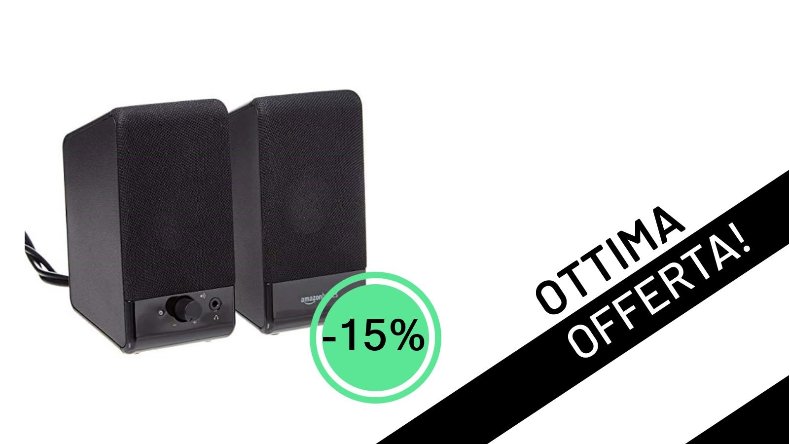 Audio Essenziale a Prezzo Mini: Altoparlanti Amazon Basics a 13,71€ su Amazon
