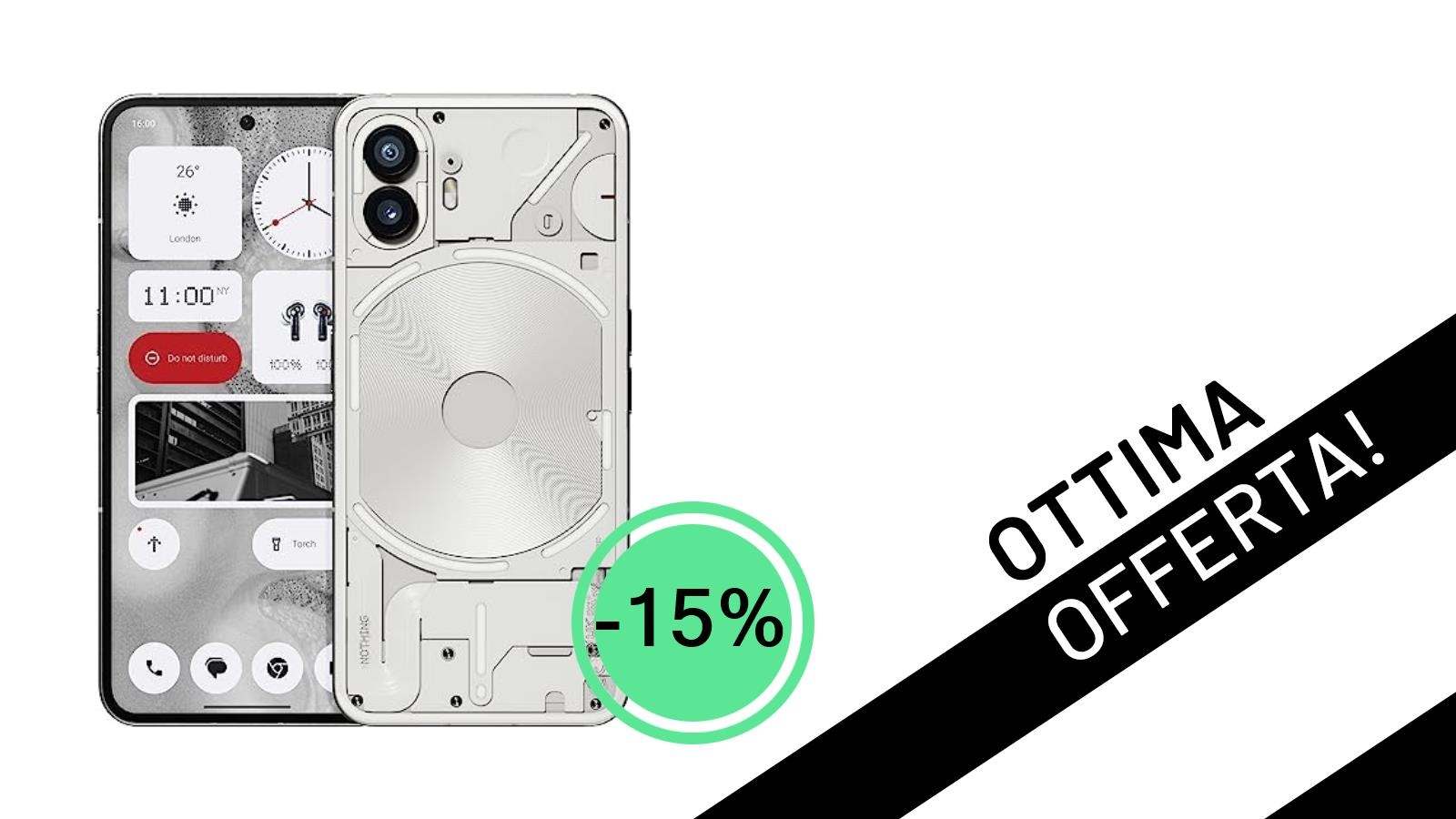 Nothing Phone (2): Un'Offerta Imperdibile con il 15% di Sconto sul Rivoluzionario Smartphone