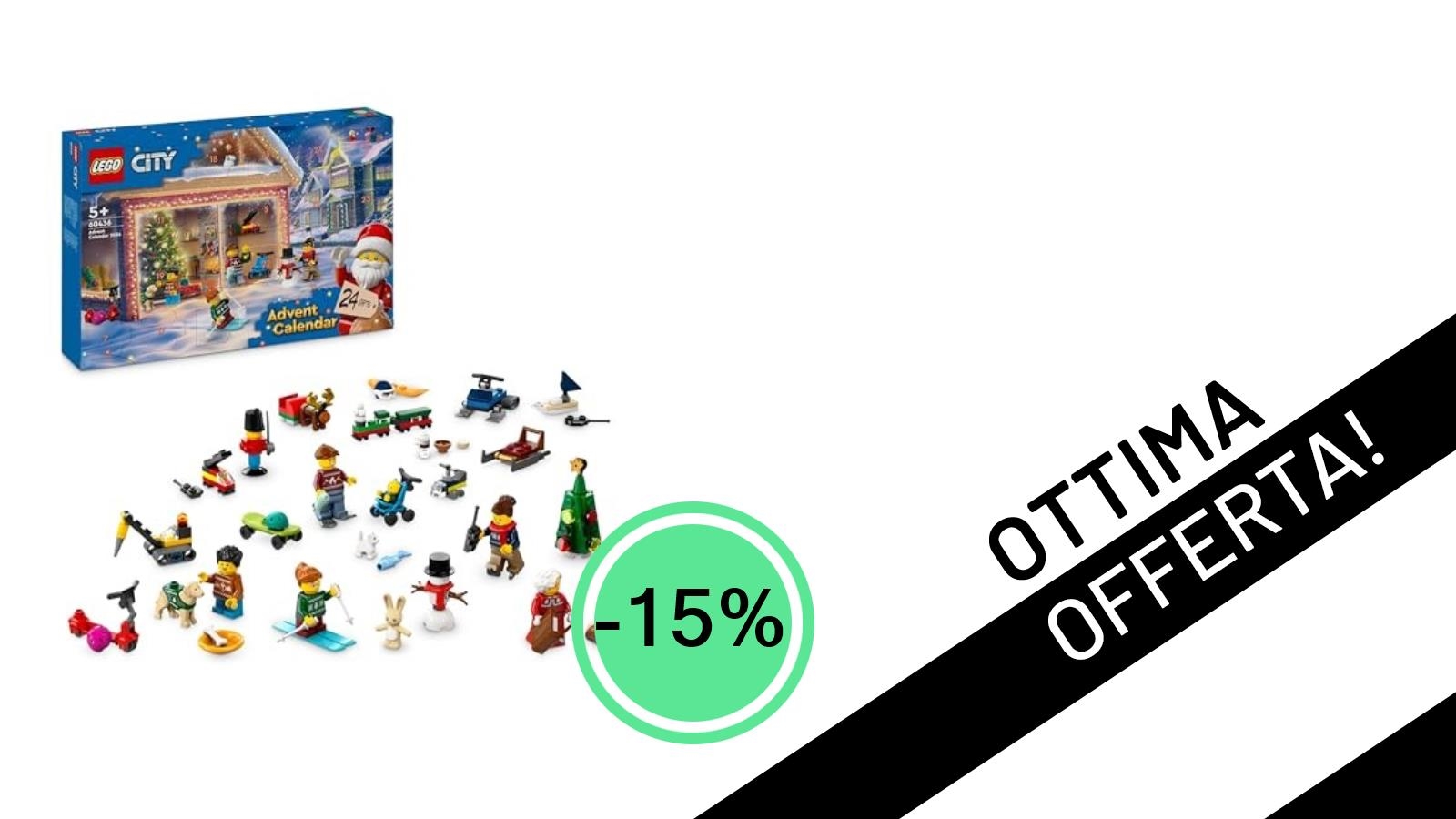 Offerta Esclusiva: Il LEGO City Calendario dell'Avvento 2024 Scontato del 15%!