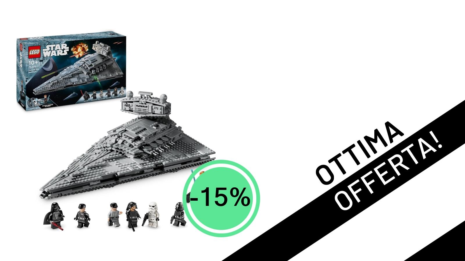 LEGO Star Wars: L'Imperial Star Destroyer 75394 Scontato del 15% su Amazon!