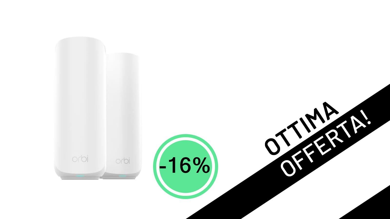 NETGEAR Orbi WiFi 7 in offerta imperdibile: rivoluziona la tua rete a 209,99€!