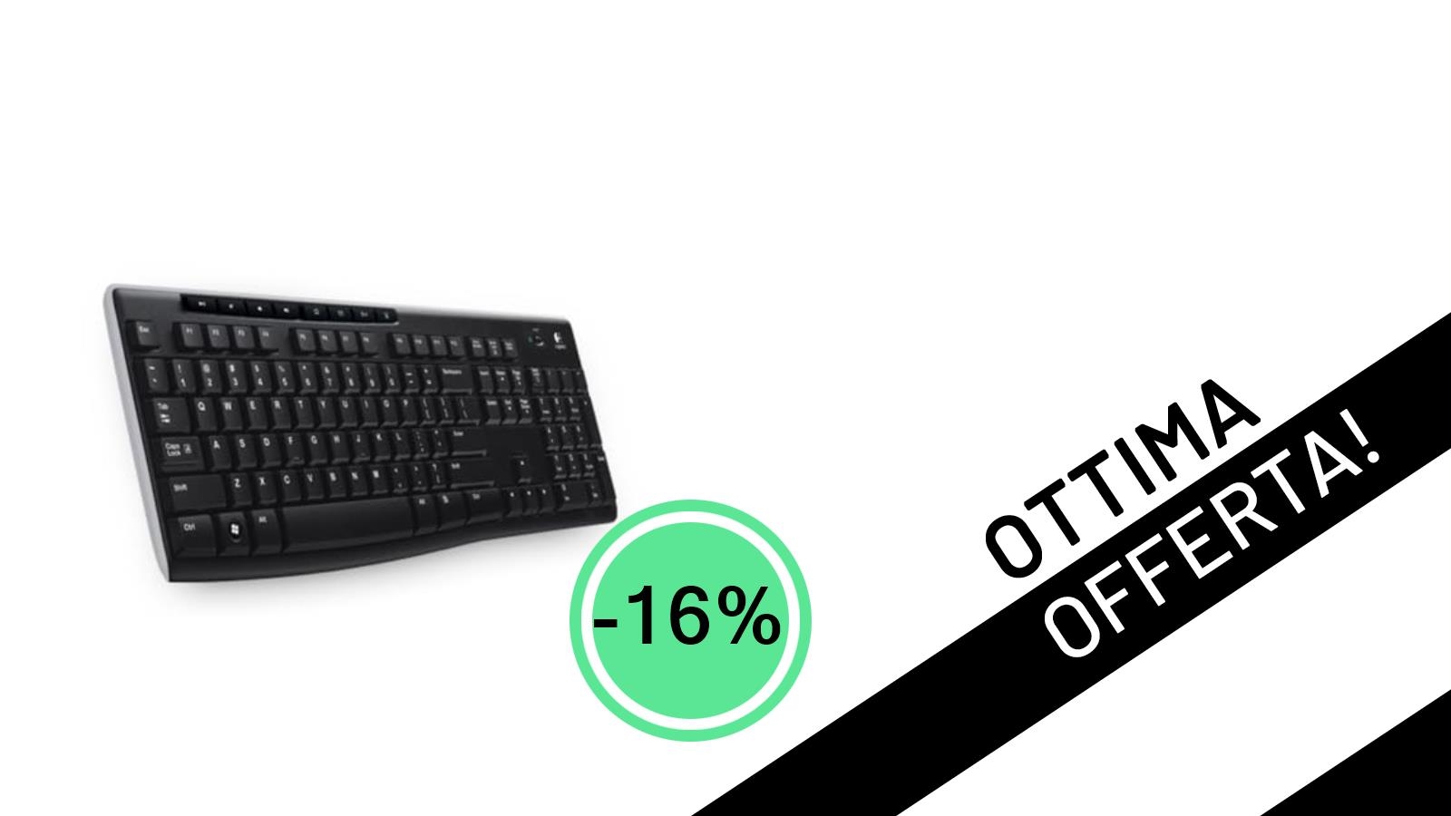 Logitech K270: La Tastiera Gaming Wireless con Layout Ceco-Slovacco in Offerta Scontata del 16% a soli 36,90€!