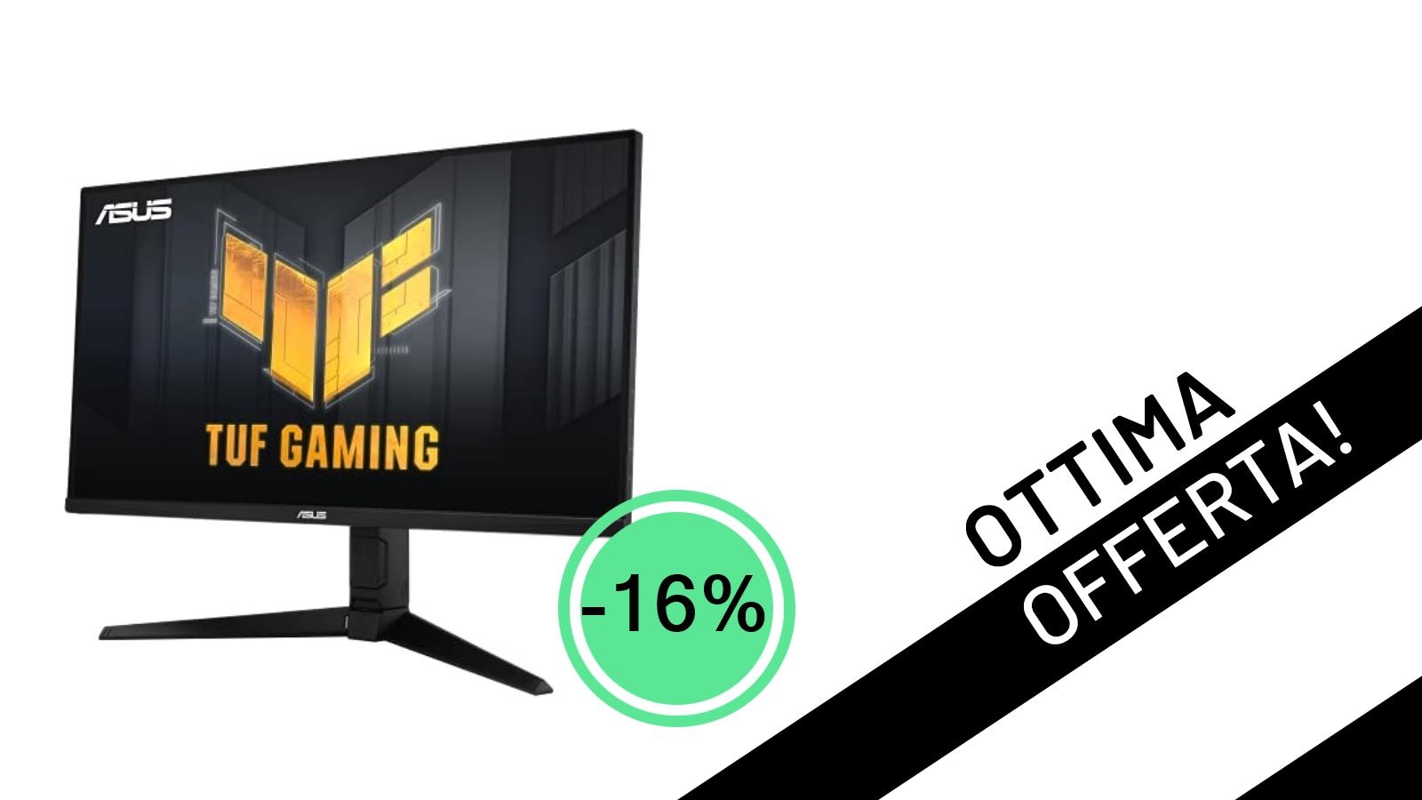Offerta Esplosiva: L'ASUS TUF Gaming VG28UQL1A 4K 144Hz è tuo con uno sconto del 16%!
