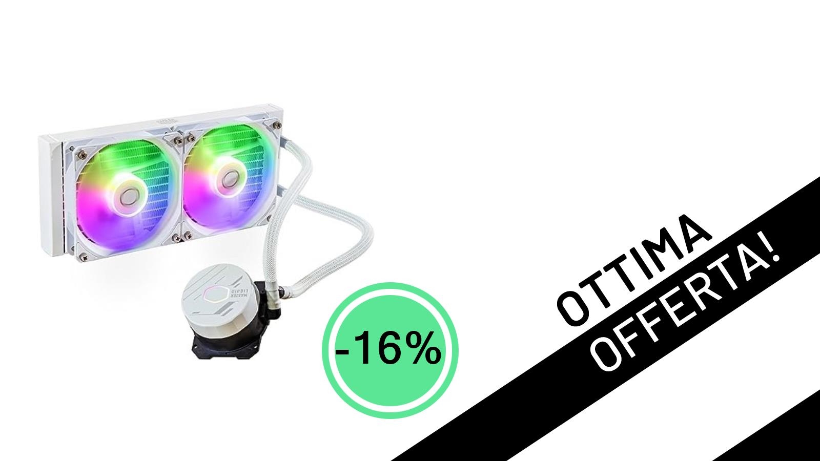 Offerta Imperdibile: Il Cooler Master MasterLiquid 240L Core ARGB Scontato del 16% a soli 74,99€!
