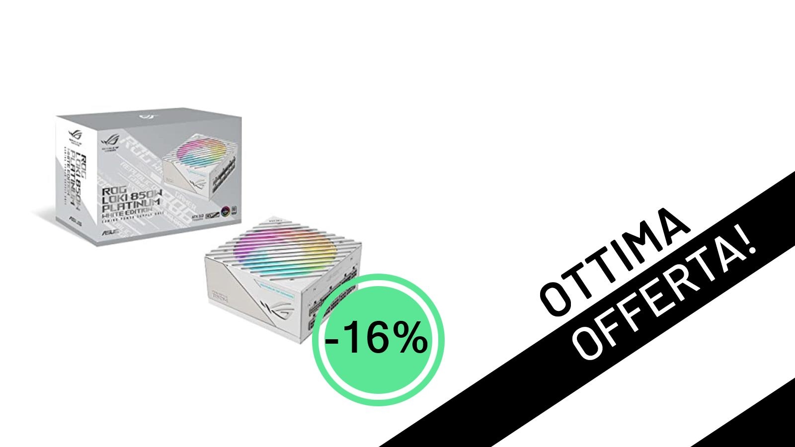 L'alimentatore <strong>ASUS ROG Loki 850W Platinum</strong> scende a soli 189,99€: non perdere questa offerta per il tuo PC da gaming!