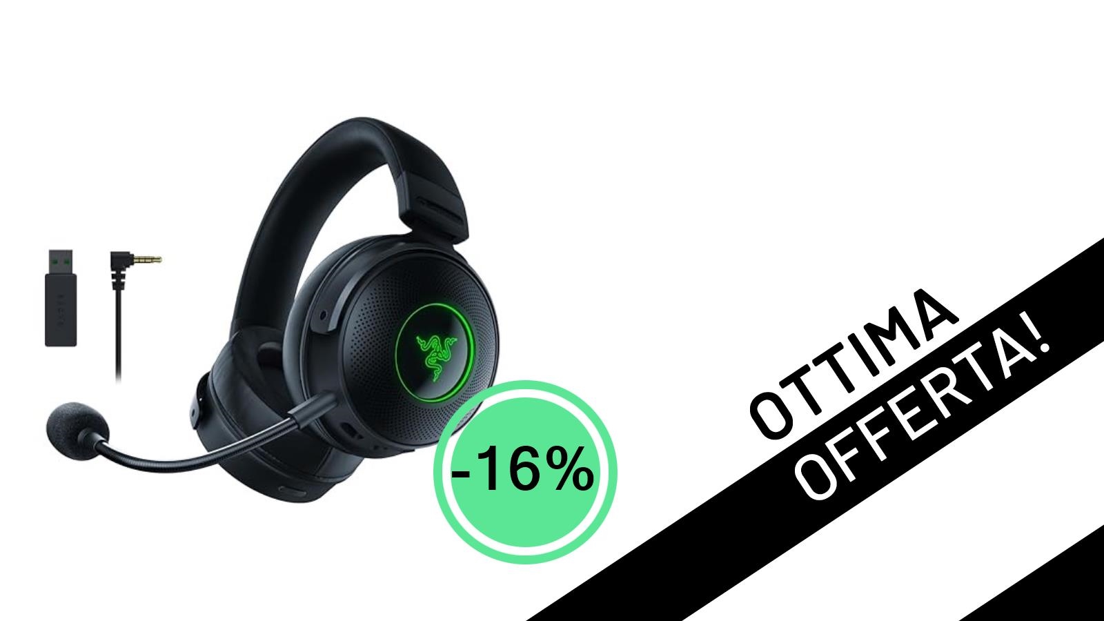 Imperdibile: Razer Kraken V3 Pro, le cuffie gaming con tecnologia aptica, in forte sconto!