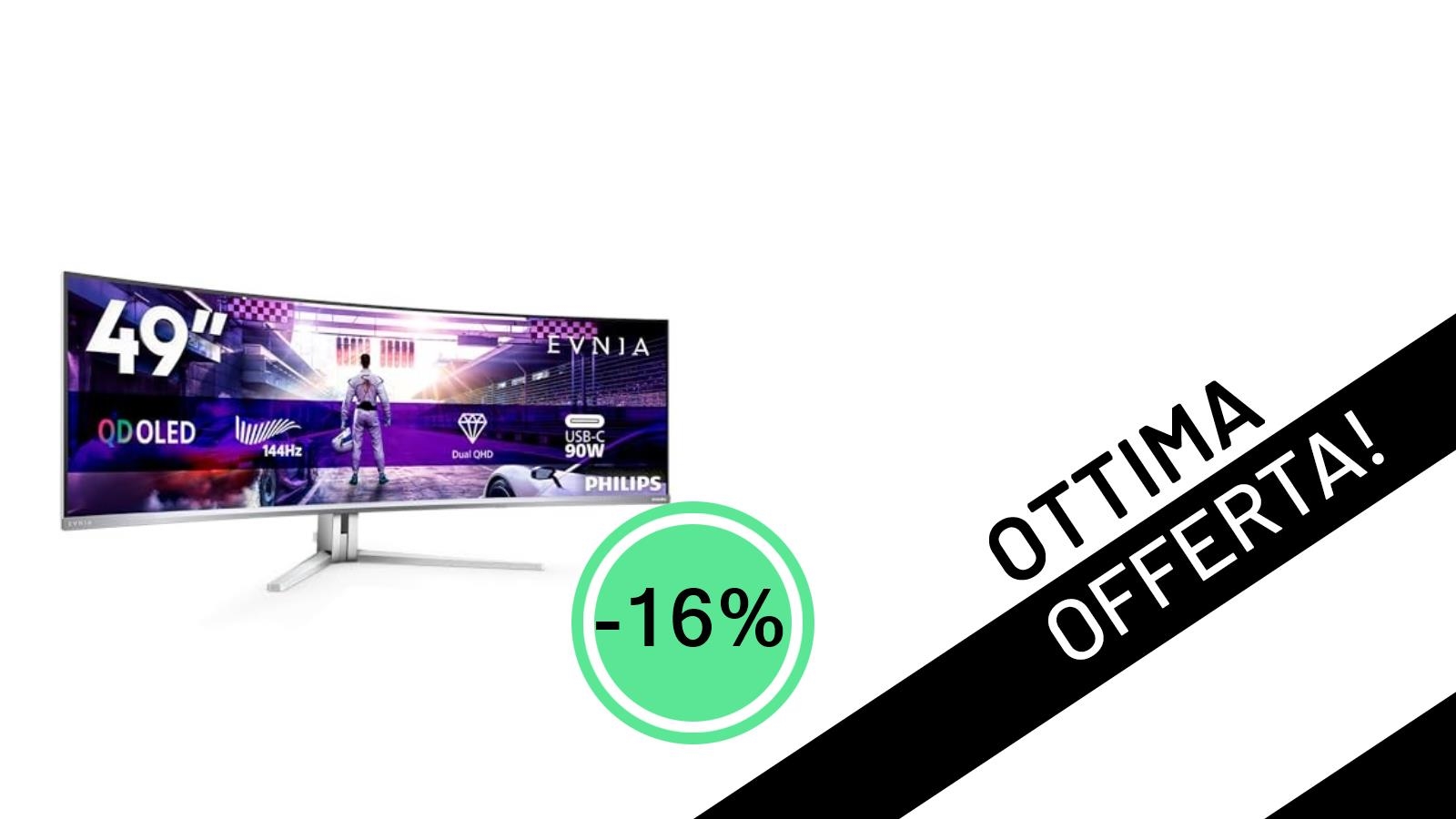 Offerta Imperdibile: Il Monitor Philips Evnia 49M2C8900L OLED da 49" Scontato a soli 799€!