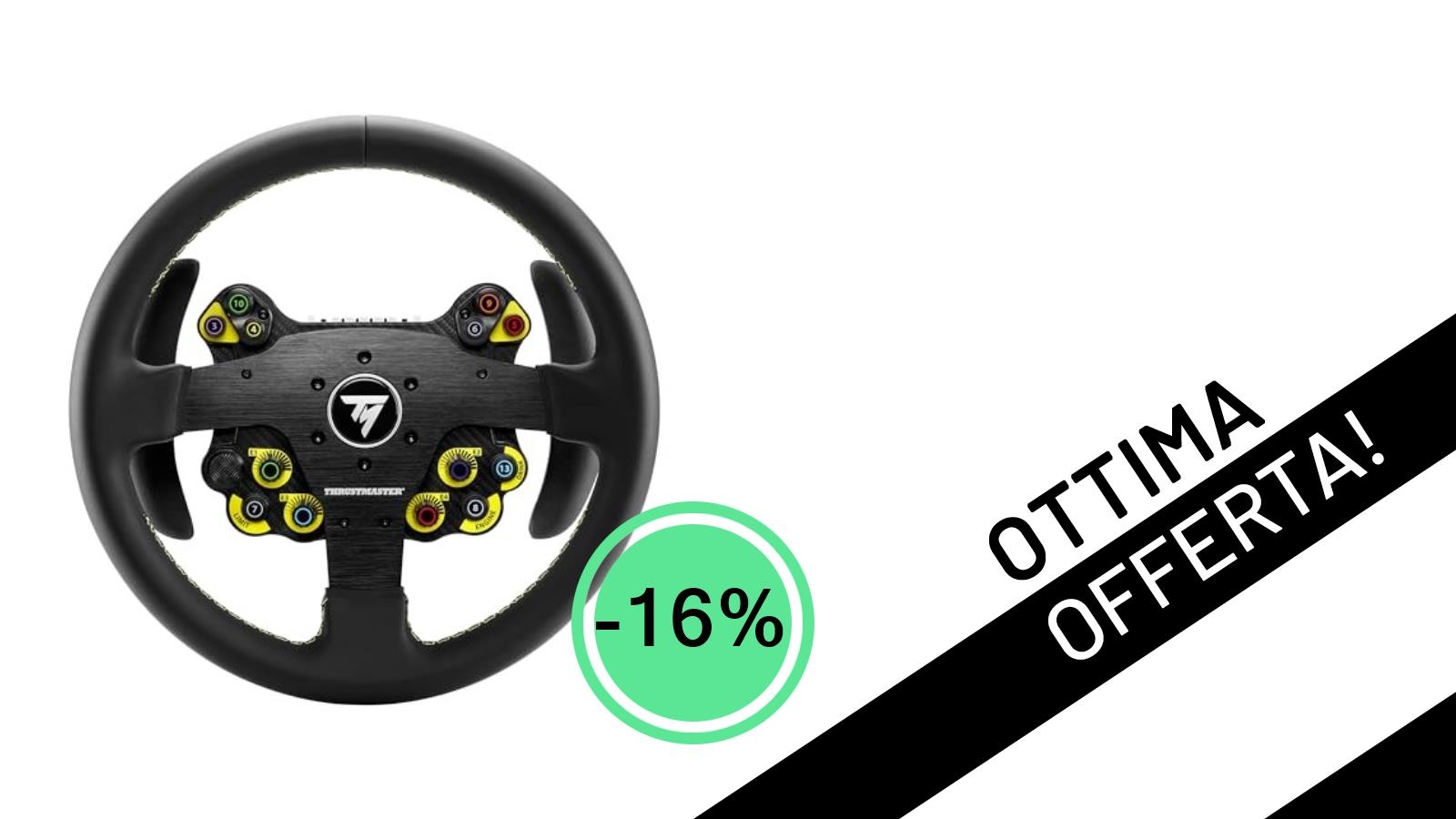 Offerta imperdibile: il volante Thrustmaster EVO Racing 32R Pelle sfreccia con uno sconto del 16%!