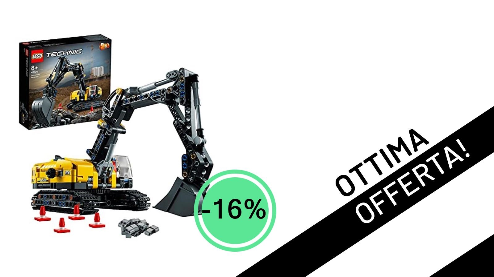 Imperdibile Offerta LEGO: L'Escavatore Pesante Technic 42121 al Minimo Storico con il 16% di Sconto!