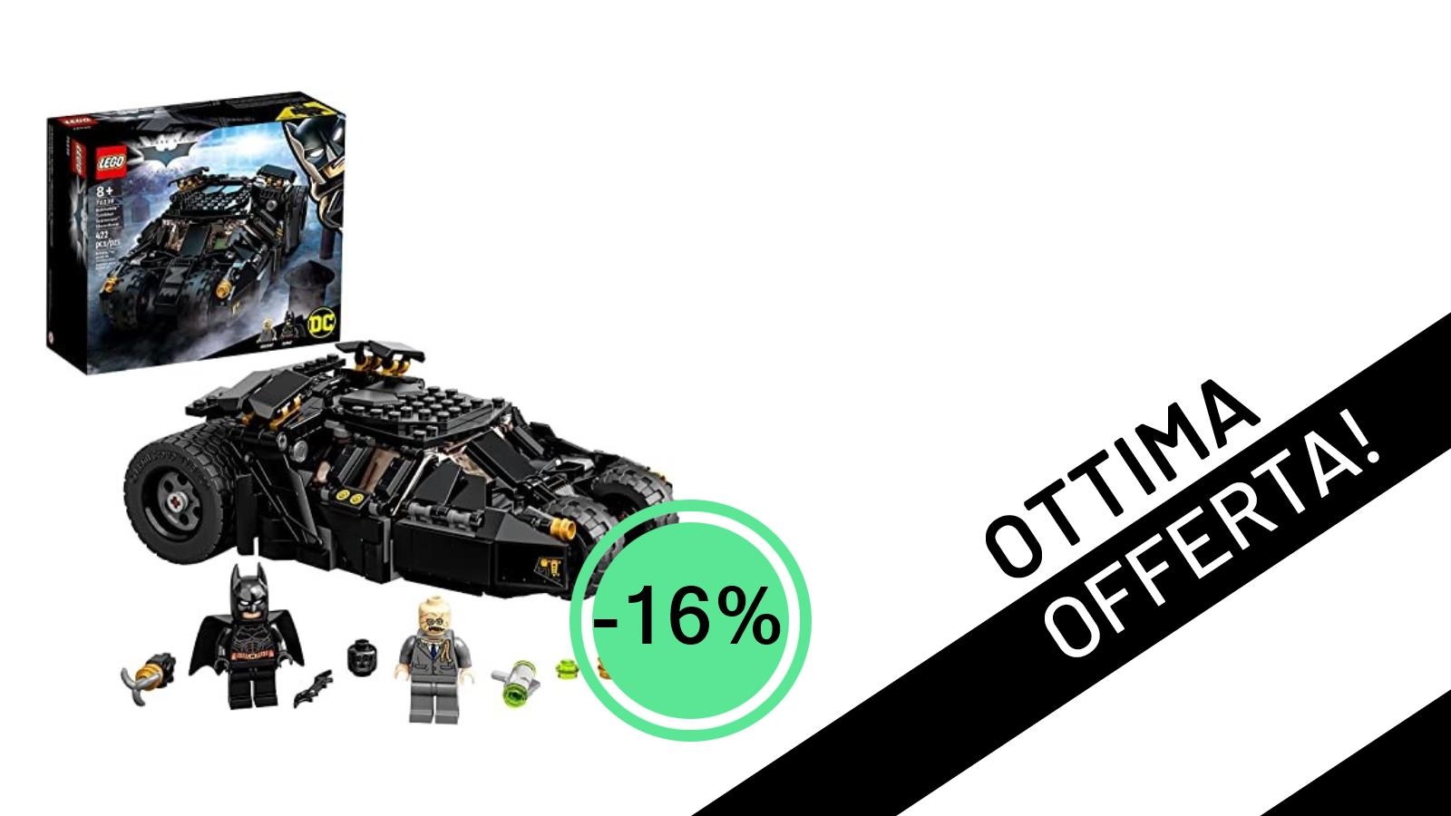 LEGO 76239 DC Batman Batmobile Bicchiere: un'offerta imperdibile con il 16% di sconto!
