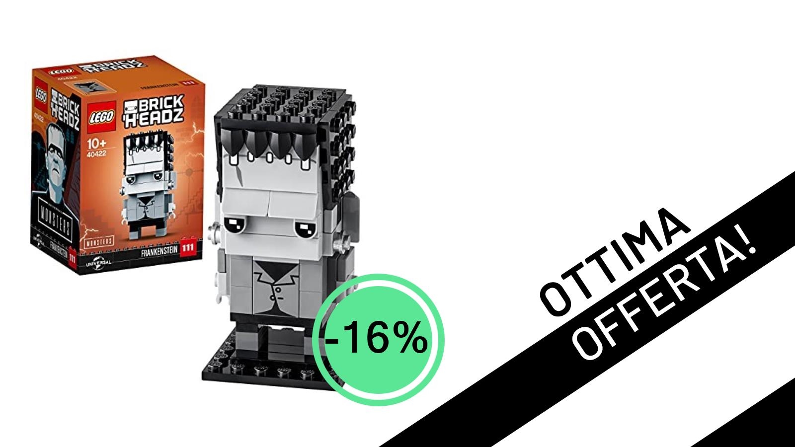 Offerta imperdibile: il LEGO BrickHeadz Frankenstein (40422) scontato del -16%!