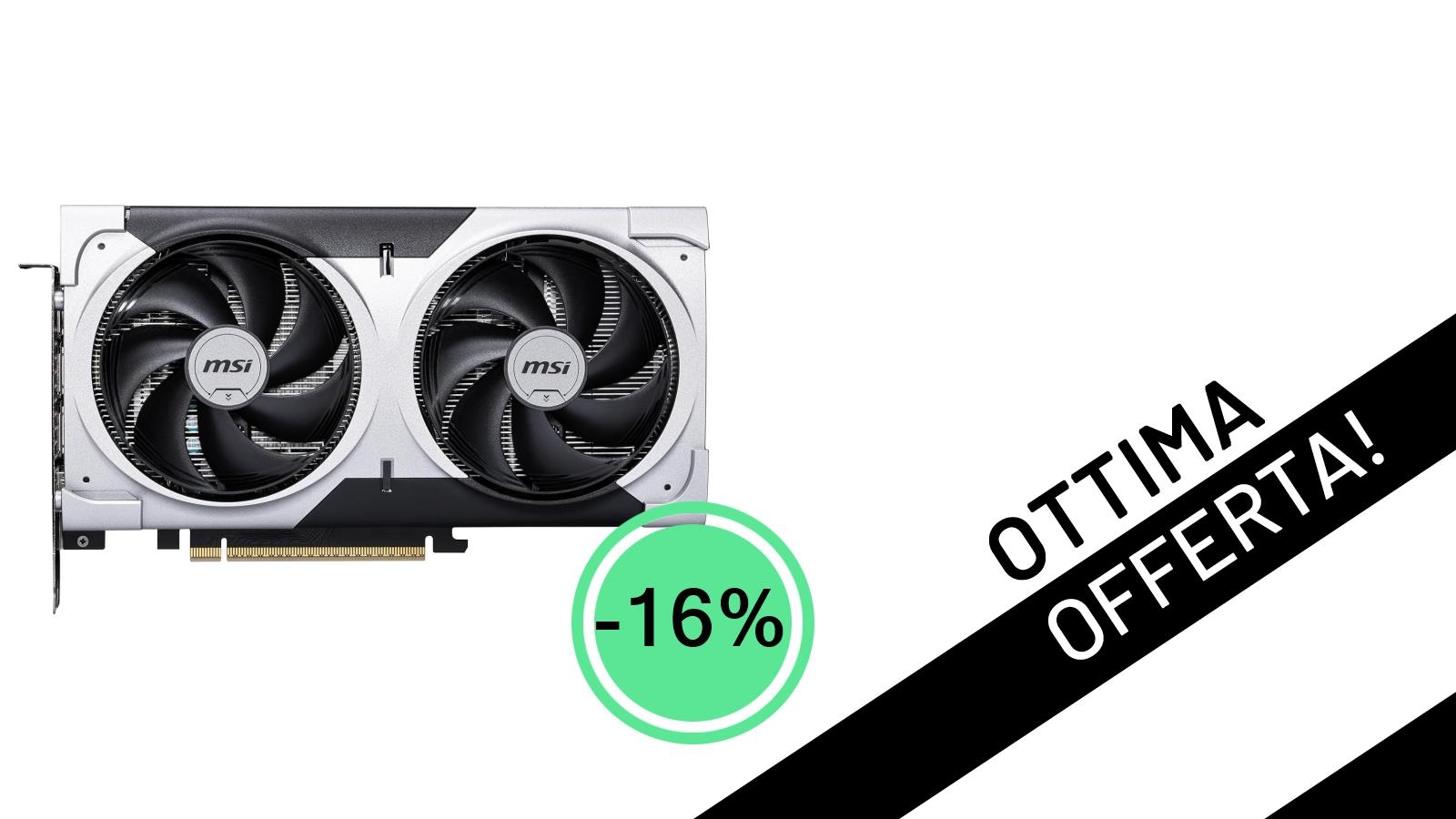 MSI GeForce RTX 5060 Ti: La potenza di nuova generazione a un prezzo incredibile con il 16% di sconto!