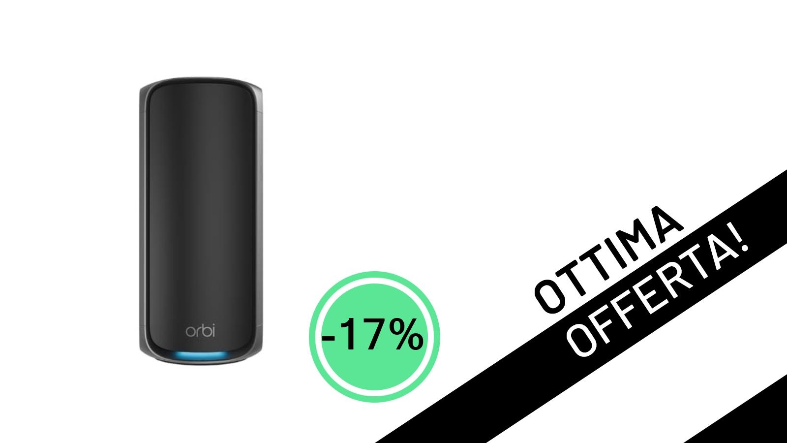 Potenzia il tuo WiFi con NETGEAR Orbi 970: Il satellite aggiuntivo Mesh WiFi 7 in offerta imperdibile!