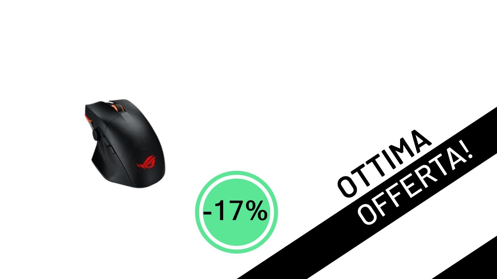 Non perdere l'occasione: ASUS ROG Chakram X Origin, il mouse da gaming definitivo, ora con il -17% di sconto!