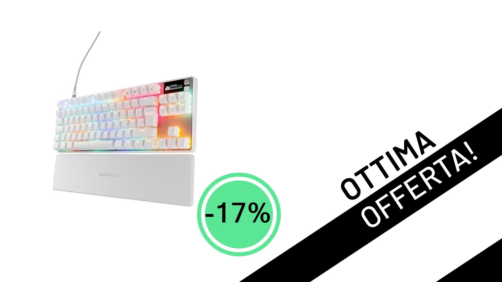 Imperdibile Offerta: La Tastiera Gaming SteelSeries Apex Pro TKL Gen 3 Scende a un Prezzo Mai Visto!