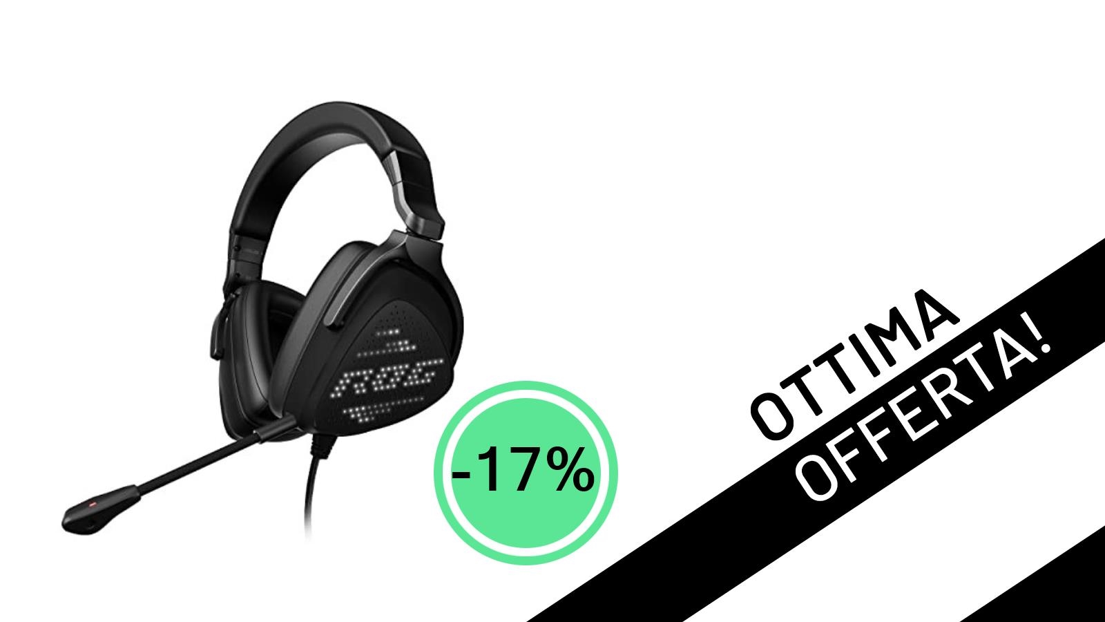Le ASUS ROG Delta S Animate in offerta: l'audio gaming definitivo con uno sconto da non perdere!