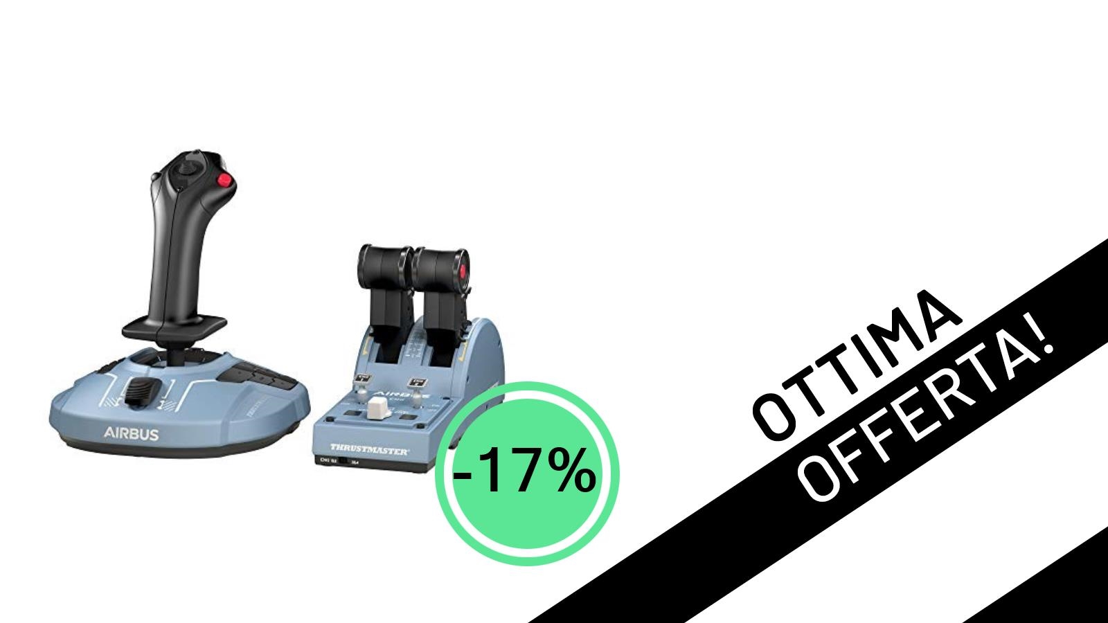 Offerta Imperdibile: Il Thrustmaster TCA Officer Pack Airbus Edition al -17% per un'immersione totale!