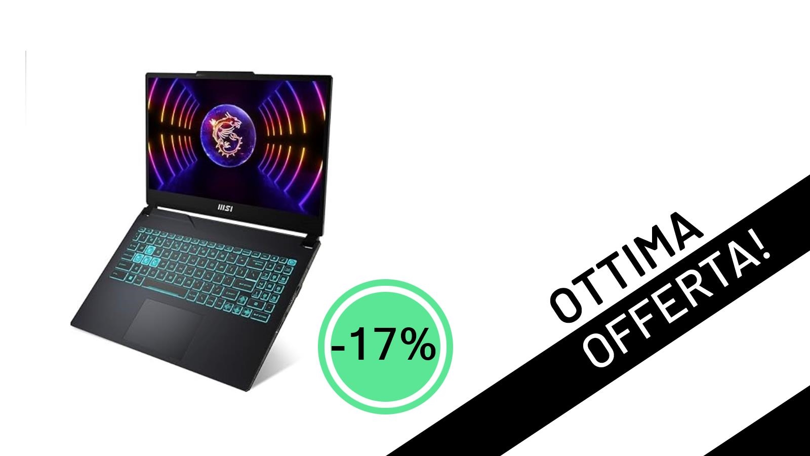 MSI Cyborg 15 A13VE-656IT: Il Notebook Gaming con RTX 4050 Scontato del 17% a un Prezzo Irripetibile!