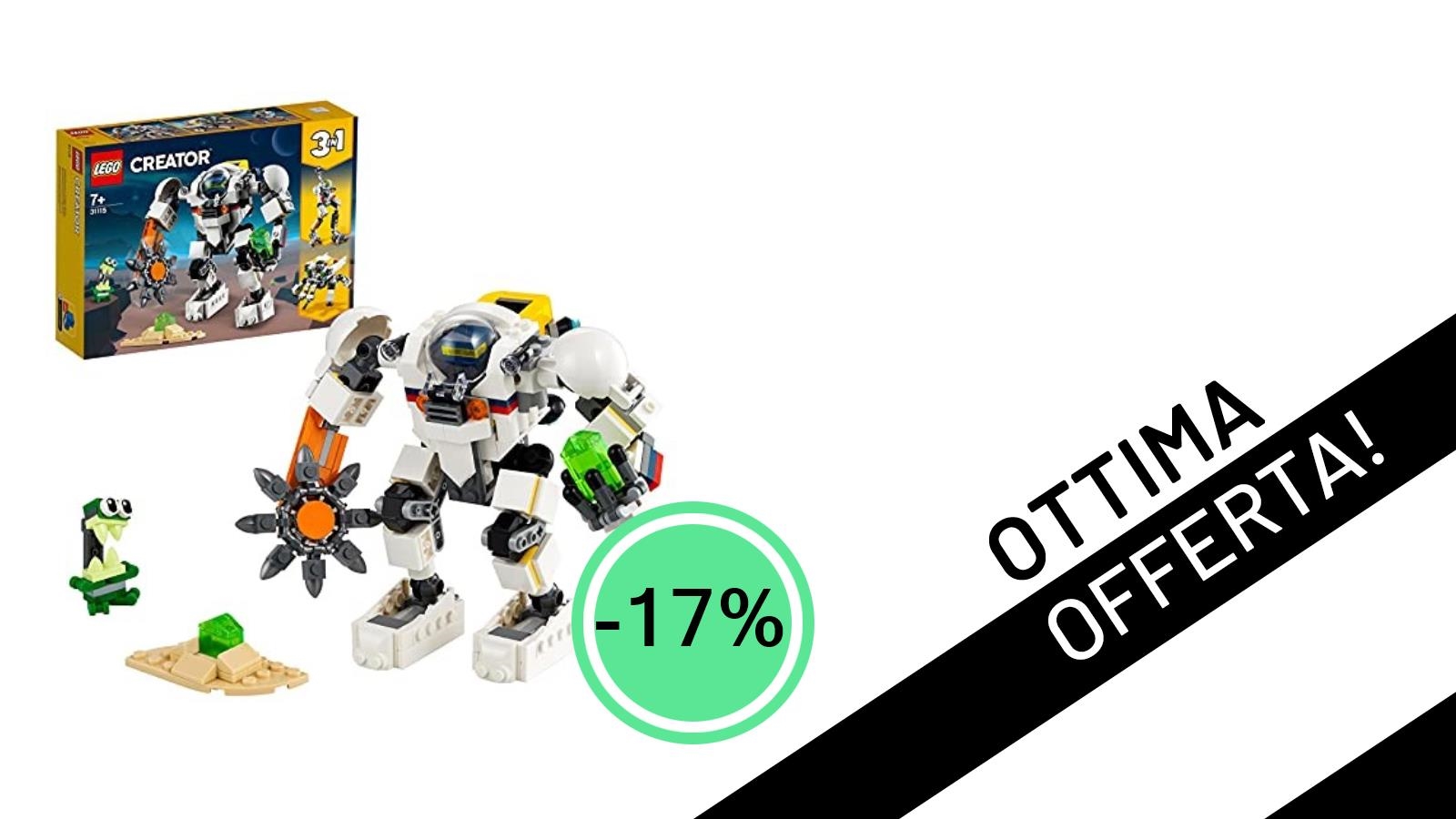 Affare Spaziale LEGO: Il Creator Mech 3-in-1 in Sconto del -17%!