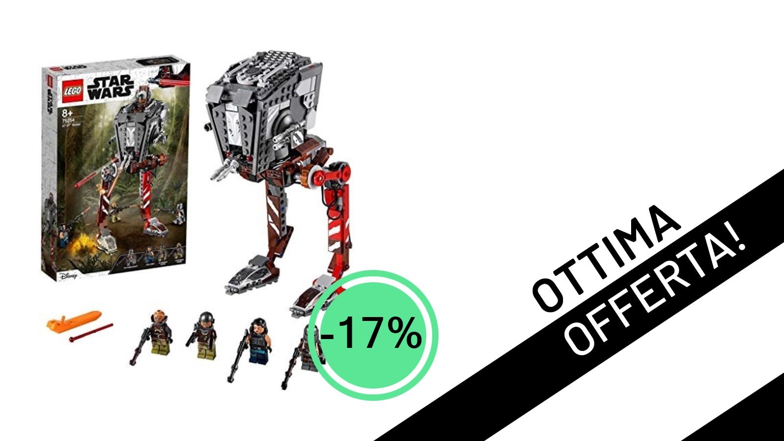 LEGO Star Wars: L'iconico AT-ST Raider di The Mandalorian Scontato del -17%!