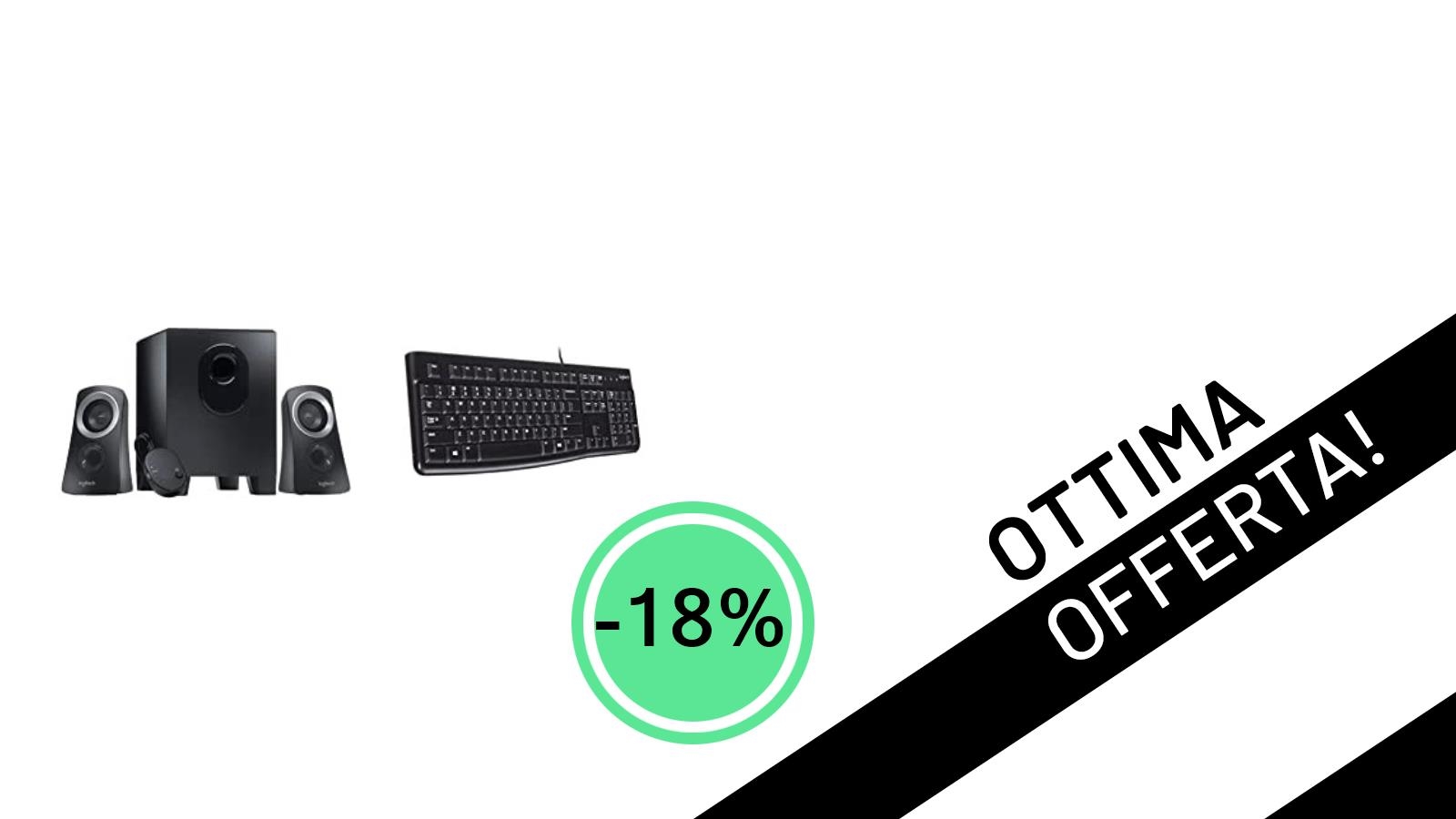 Kit Essenziale Logitech: Audio Potente e Tastiera Affidabile a un Prezzo Imbattibile!