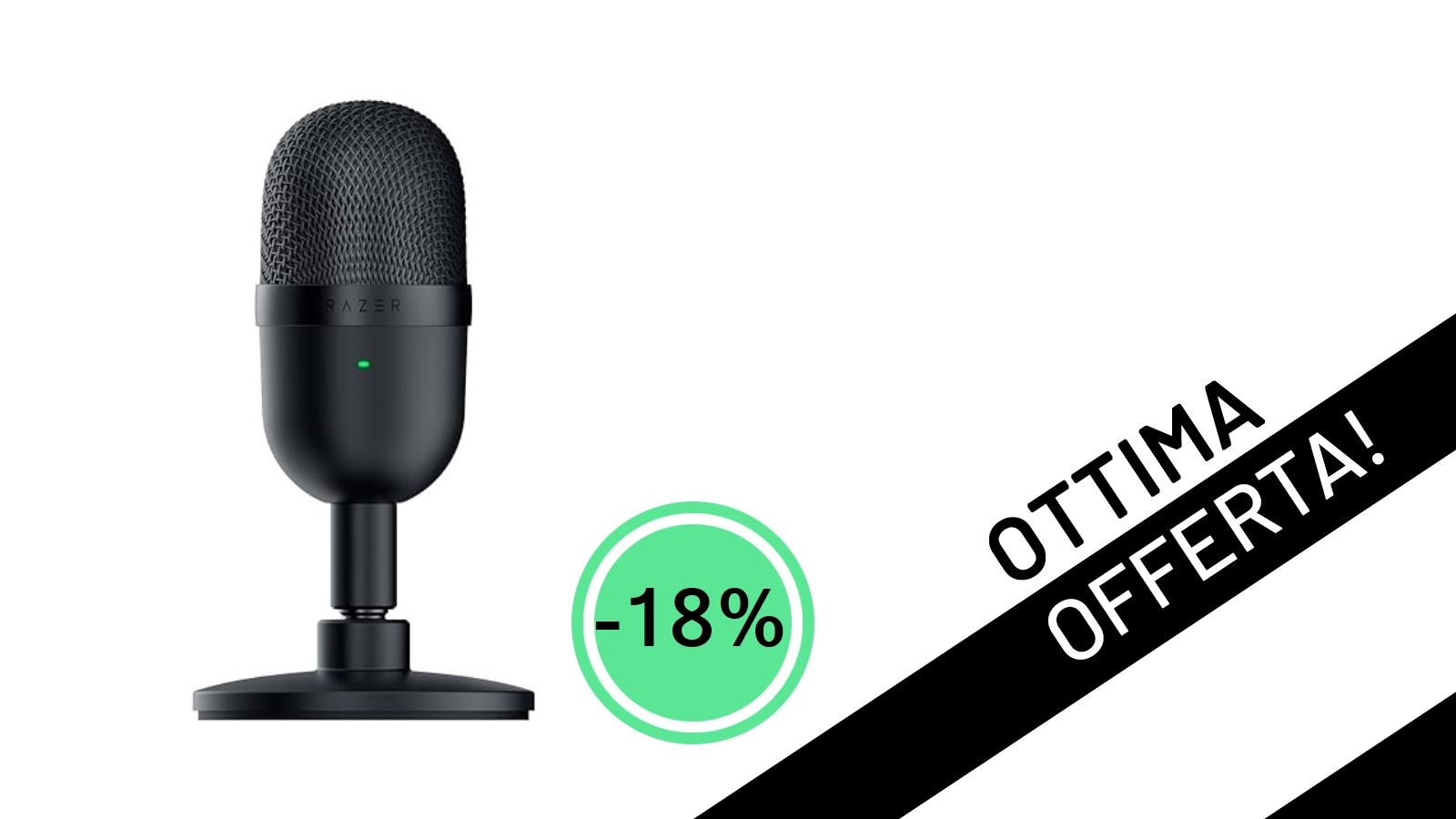 Razer Seiren Mini: Il Microfono da Streaming Ultra-Compatto Che Non Puoi Perdere, Ora Scontato del 18%!