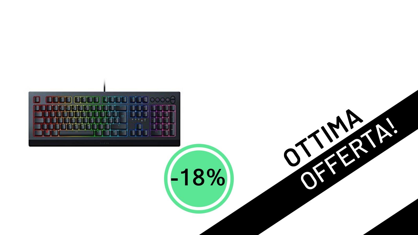 Razer Cynosa V2: La Tastiera Gaming a Membrana Definitiva Scontata del 18% a Soli 31,22€!